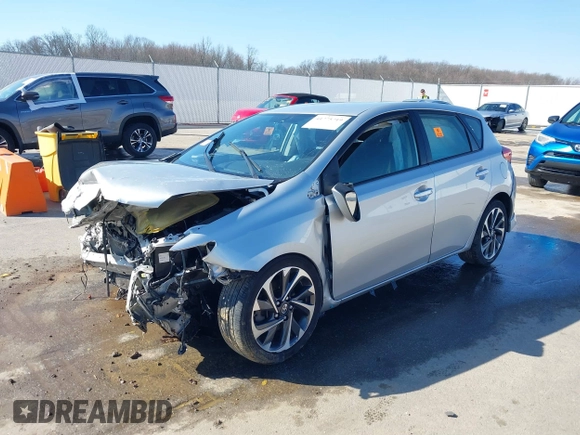 2016 Scion iM with VIN JTNKARJE6GJ510874, listed as a IAAI auction lot 41775719 with 1 mi miles. Bid and sale history available at carsss.com. Image 16.