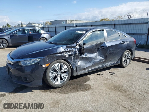 2017 Honda Civic Sedan EX-T with VIN 2HGFC1F39HH655078, listed as a Copart auction lot 48373685 with 101,106 mi miles and Salvage Title. Bid and sale history available at carsss.com. Image 1.