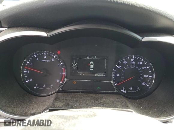 2015 Kia Optima SX Turbo with VIN 5XXGR4A62FG425046, listed as a Copart auction lot 49092995 with 105,526 mi miles and Salvage Title. Bid and sale history available at carsss.com. Image 9.