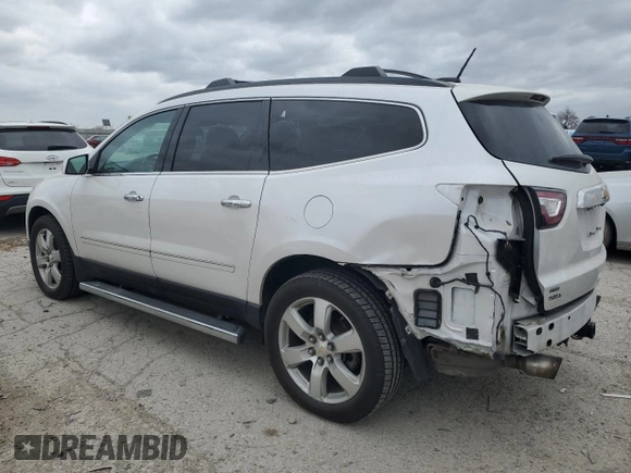 2016 Chevrolet Traverse LTZ z VIN 1GNKVJKD6GJ103208, wystawiony jako Copart lot #53154295 z przebiegiem 110 093 mil mil oraz Szkoda całkowita • Salvage title. Historia ofert i sprzedaży dostępna na DreamBid. Obrazek 2.