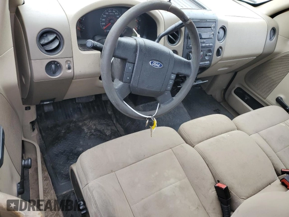 2008 Ford F-150 XL with VIN 1FTVF12538KE32990, listed as a Copart auction lot 85710764 with 141,563 mi miles and Salvage title. Bid and sale history available at DreamBid. Image 8.