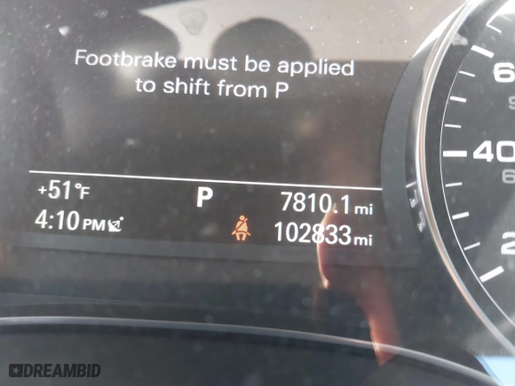 2012 Audi A7 3.0 Prestige with VIN WAUSGAFCXCN001849, listed as a IAAI auction lot 41712682 with 102,833 mi miles. Bid and sale history available at carsss.com. Image 15.