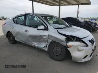 2014 Nissan Versa SV with VIN 3N1CN7AP3EL811825, listed as a Copart auction lot 54076465 with 120,640 mi miles and Salvage Title. Bid and sale history available at carsss.com. Image 4.