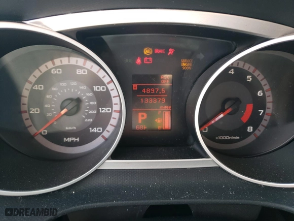 2008 Mitsubishi Outlander XLS with VIN JA4MS41X98Z002359, listed as a Copart auction lot 80348244 with 133,379 mi miles and Salvage Title. Bid and sale history available at carsss.com. Image 9.