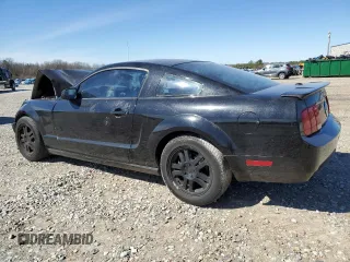 2007 Ford Mustang Deluxe with VIN 1ZVFT80NX75295405, listed as a Copart auction lot 47836085 with 214,405 mi miles and Salvage Title. Bid and sale history available at carsss.com. Image 2.