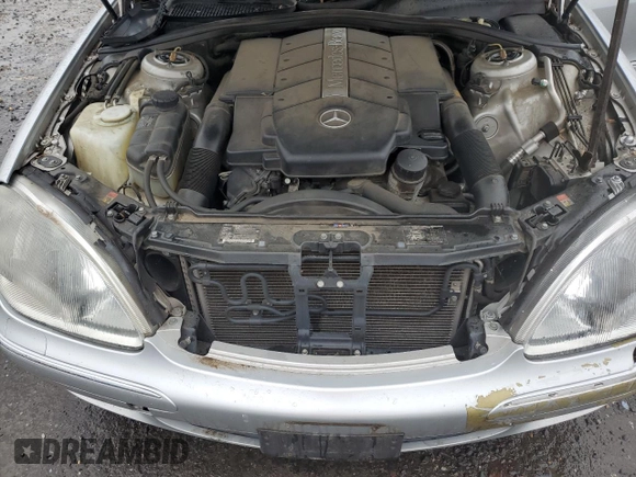2002 Mercedes-Benz S-Class 5.0L with VIN WDBNG75J02A308650, listed as a Copart auction lot 71954194 with 191,891 mi miles and Clean Title. Bid and sale history available at carsss.com. Image 11.