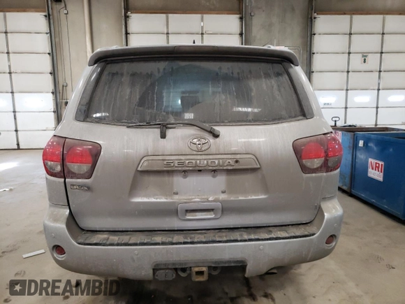 2019 Toyota Sequoia SR5 with VIN 5TDBY5G15KS168276, listed as a Copart auction lot 43376395 with 0 mi miles and Salvage Title. Bid and sale history available at carsss.com. Image 6.