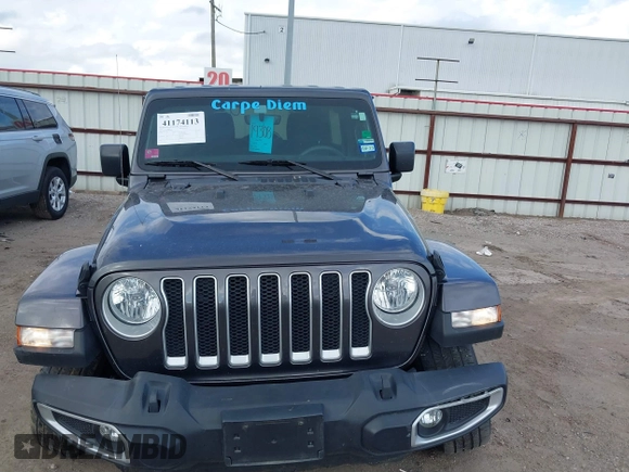 2023 Jeep Wrangler Sahara with VIN 1C4HJXEN6PW639004, listed as a IAAI auction lot 41174113 with 35,371 mi miles. Bid and sale history available at carsss.com. Image 12.
