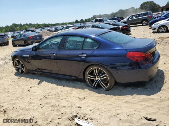 2019 BMW 6 Series 650i with VIN WBA6D4C54KGA01093, listed as a Copart auction lot 61496984 with 23,951 mi miles and Salvage Title. Bid and sale history available at carsss.com. Image 2.
