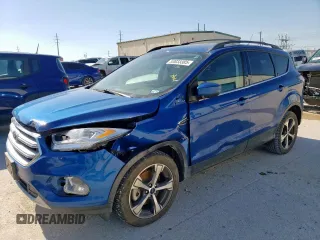 2018 Ford Escape SEL with VIN 1FMCU9HD5JUB87772, listed as a Copart auction lot 53833385 with 81,872 mi miles and Salvage Title. Bid and sale history available at carsss.com. Image 1.