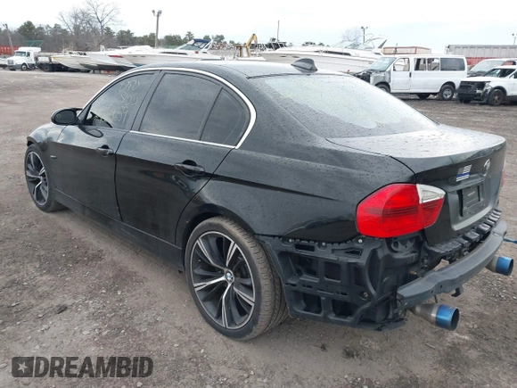 2008 BMW 3 Series 335xi with VIN WBAVD53598A009670, listed as a IAAI auction lot 38985826 with 999,999 mi miles. Bid and sale history available at carsss.com. Image 3.