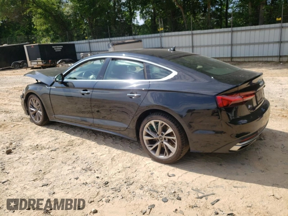 2021 Audi A5 Sportback Premium z VIN WAUABCF57MA062933, wystawiony jako Copart lot #58348515 z przebiegiem 36 777 mil mil oraz Szkoda całkowita • Salvage title. Historia ofert i sprzedaży dostępna na DreamBid. Obrazek 2.