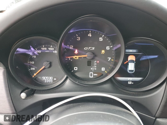 2018 Porsche Macan GTS with VIN WP1AG2A55JLB65384, listed as a Copart auction lot 54848385 with 90,938 mi miles and Salvage Title. Bid and sale history available at DreamBid. Image 9.