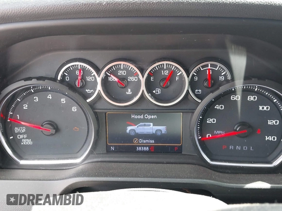 2020 Chevrolet Silverado 1500 LT with VIN 3GCPWCED6LG256184, listed as a IAAI auction lot 41759866 with 38,388 mi miles. Bid and sale history available at carsss.com. Image 15.