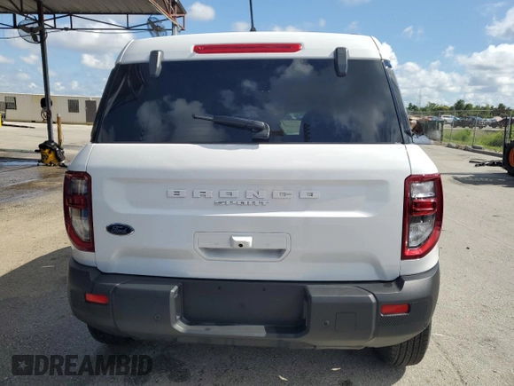 2025 Ford Bronco Sport Big Bend with VIN 3FMCR9BN0SRE09078, listed as a Copart auction lot 62076265 with 7,622 mi miles and Clean title. Bid and sale history available at DreamBid. Image 6.