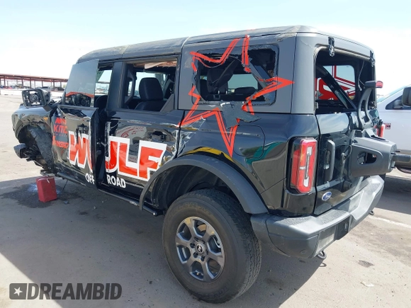 2024 Ford Bronco Badlands z VIN 1FMEE9BP7RLA35583, wystawiony jako IAAI lot #41905835 z przebiegiem 11 260 mil mil oraz . Historia ofert i sprzedaży dostępna na DreamBid. Obrazek 3.