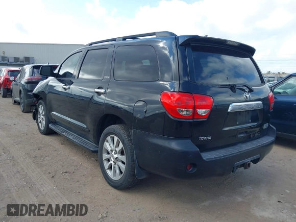 2010 Toyota Sequoia Ltd with VIN 5TDKY5G17AS029913, listed as a IAAI auction lot 41510590 with 126,955 mi miles. Bid and sale history available at carsss.com. Image 3.