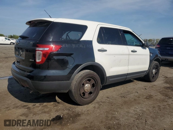 2015 Ford Utility Police Interceptor with VIN 1FM5K8AR9FGB26168, listed as a Copart auction lot 53638725 with 146,251 mi miles and Salvage Title. Bid and sale history available at carsss.com. Image 3.