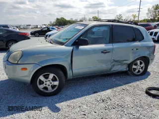 2005 Hyundai Tucson GL with VIN KM8JM12B05U151056, listed as a Copart auction lot 49132425 with 95,450 mi miles and Salvage Title. Bid and sale history available at carsss.com. Image 1.