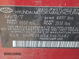 2018 Hyundai Sonata SE z VIN 5NPE24AF4JH615682, wystawiony jako IAAI lot #41888584 z przebiegiem 68 123 mil mil oraz . Historia ofert i sprzedaży dostępna na DreamBid. Obrazek 9.