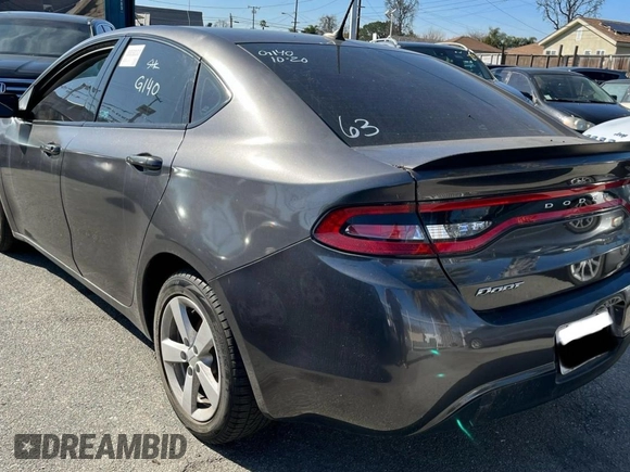 2016 Dodge Dart SXT with VIN 1C3CDFBB8GD652956, listed as a Copart auction lot 82711544 with 73,105 mi miles and Clean Title. Bid and sale history available at carsss.com. Image 3.