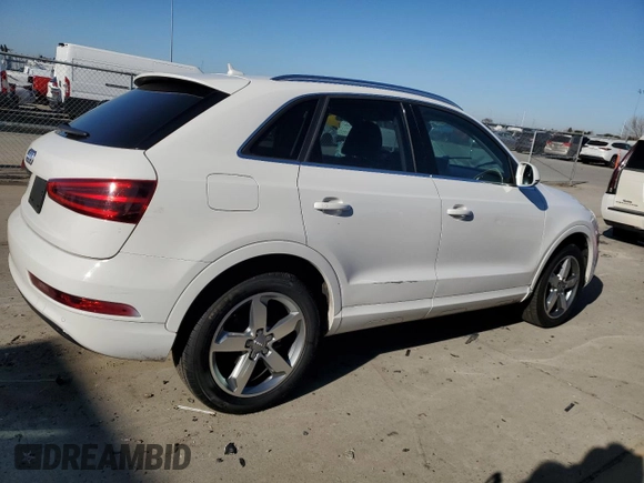 2015 Audi Q3 Premium Plus with VIN WA1BFCFSXFR009708, listed as a Copart auction lot 88982135 with 146,063 mi miles and Clean title. Bid and sale history available at DreamBid. Image 3.