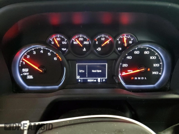 2023 Chevrolet Silverado 1500 Work Truck with VIN 3GCNAAEK5PG346635, listed as a Copart auction lot 48968735 with 102,241 mi miles and Clean Title. Bid and sale history available at carsss.com. Image 9.