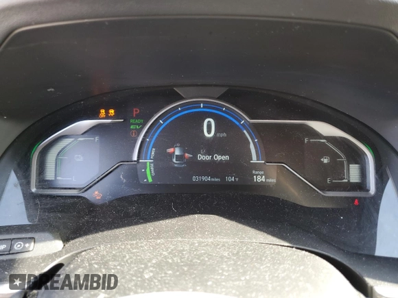 2018 Honda Clarity Touring with VIN JHMZC5F39JC012661, listed as a Copart auction lot 51998164 with 31,904 mi miles and Salvage Title. Bid and sale history available at DreamBid. Image 9.