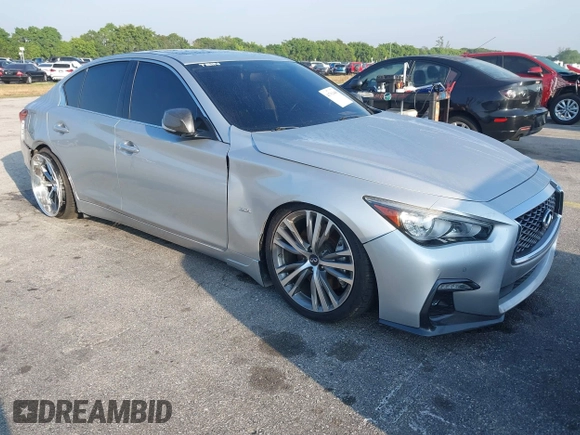 2019 Infiniti Q50 Luxe z VIN JN1EV7APXKM516277, wystawiony jako IAAI lot #41751440 z przebiegiem 52 638 mil mil oraz . Historia ofert i sprzedaży dostępna na DreamBid. Obrazek 6.