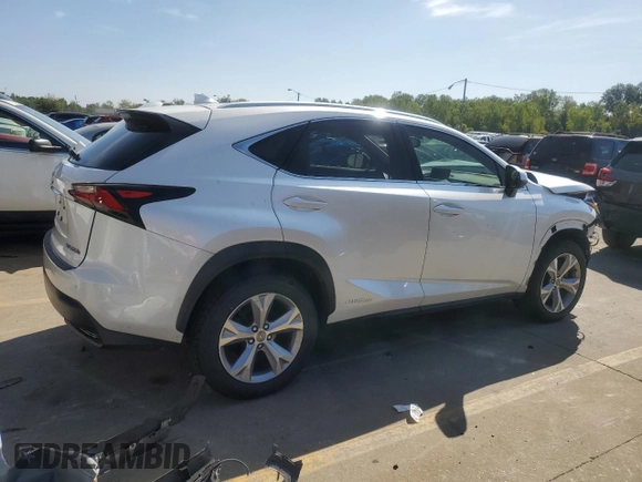 2017 Lexus NX 300h with VIN JTJBJRBZ1H2064647, listed as a Copart auction lot 65437224 with 4,762 mi miles and Salvage title. Bid and sale history available at DreamBid. Image 3.