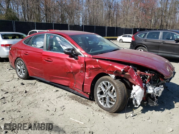 2023 Hyundai Sonata SEL with VIN KMHL64JA8PA285170, listed as a Copart auction lot 48791475 with 17,028 mi miles and Salvage Title. Bid and sale history available at DreamBid. Image 4.