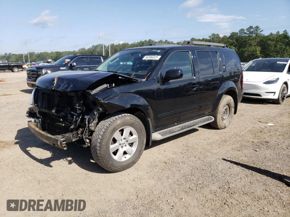 2011 Nissan Pathfinder SV with VIN 5N1AR1NN4BC624045, listed as a Copart auction lot 56396325 with 188,252 mi miles and Salvage title. Bid and sale history available at DreamBid. Image 1.