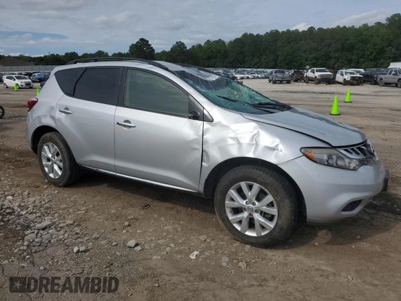 2013 Nissan Murano SV with VIN JN8AZ1MW3DW315865, listed as a Copart auction lot 58785425 with 118,112 mi miles and Salvage title. Bid and sale history available at DreamBid. Image 4.
