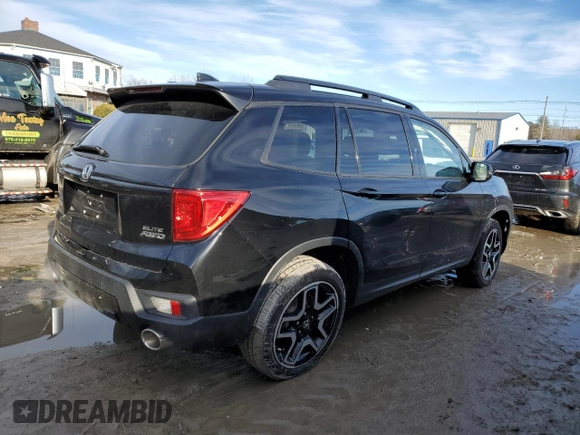 2022 Honda Passport Elite z VIN 5FNYF8H02NB012275, wystawiony jako Copart lot #46229325 z przebiegiem 15 327 mil mil oraz Szkoda całkowita • Salvage title. Historia ofert i sprzedaży dostępna na DreamBid. Obrazek 3.