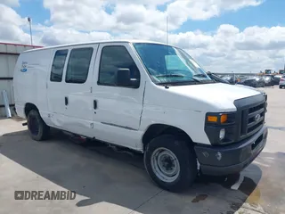 2011 Ford Econoline Cargo Commercial with VIN 1FTNE1EW6BDA58877, listed as a IAAI auction lot 40198855 with 179,416 mi miles. Bid and sale history available at carsss.com. Image 1.