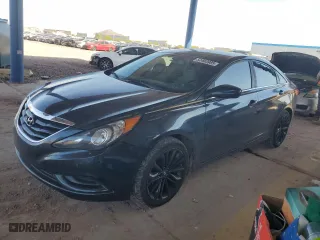 2013 Hyundai Sonata GLS with VIN 5NPEB4AC2DH570770, listed as a Copart auction lot 52403985 with 145,380 mi miles and Salvage Title. Bid and sale history available at carsss.com. Image 1.