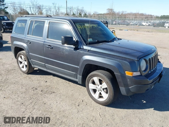 2014 Jeep Patriot Latitude with VIN 1C4NJRFB0ED693359, listed as a IAAI auction lot 41807745 with 172,183 mi miles. Bid and sale history available at carsss.com. Image 1.