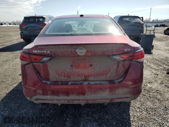 2023 Nissan Sentra SV with VIN 3N1AB8CV2PY227181, listed as a Copart auction lot 49400985 with 90,062 mi miles and Salvage Title. Bid and sale history available at carsss.com. Image 6.
