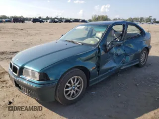 1997 BMW 3 Series 318tiA with VIN WBACG8321VAU39596, listed as a Copart auction lot 72657404 with 0 mi miles and Salvage Title. Bid and sale history available at carsss.com. Image 1.