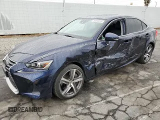 2019 Lexus IS with VIN JTHBA1D28K5100097, listed as a Copart auction lot 50593915 with 7,187 mi miles and Salvage Title. Bid and sale history available at carsss.com. Image 1.