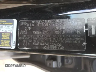 2014 Kia Forte EX with VIN KNAFX4A84E5207256, listed as a Copart auction lot 46250775 with 158,177 mi miles and Salvage Title. Bid and sale history available at carsss.com. Image 12.