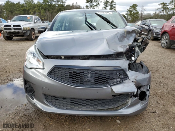 2020 Mitsubishi Mirage G4 SE with VIN ML32F4FJ3LHF09705, listed as a Copart auction lot 46590915 with 55,302 mi miles and Salvage Title. Bid and sale history available at carsss.com. Image 5.