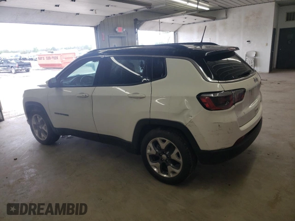 2020 Jeep Compass Limited with VIN 3C4NJCCB7LT211415, listed as a Copart auction lot 55326245 with 110,560 mi miles and Clean title. Bid and sale history available at DreamBid. Image 2.