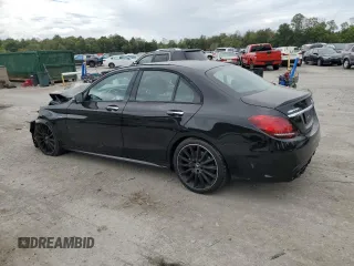 2021 Mercedes-Benz C 43 AMG with VIN W1KWF6EB3MR605899, listed as a Copart auction lot 71687604 with 39,876 mi miles and Salvage title. Bid and sale history available at DreamBid. Image 2.
