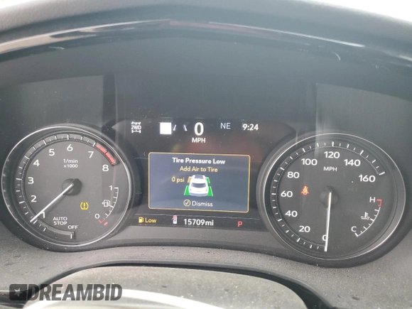 2023 Cadillac XT5 AWD Sport with VIN 1GYKNGRS4PZ176086, listed as a Copart auction lot 53955535 with 15,709 mi miles and Salvage title. Bid and sale history available at DreamBid. Image 9.