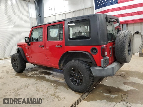 2007 Jeep Wrangler Unlimited X with VIN 1J4GA39197L152130, listed as a Copart auction lot 55254265 with 298,621 mi miles and Clean title. Bid and sale history available at DreamBid. Image 2.