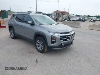 2025 Chevrolet Equinox AWD LT with VIN 3GNAXPEG4SL177985, listed as a IAAI auction lot 41978555 with 11,819 mi miles. Bid and sale history available at carsss.com. Image 1.