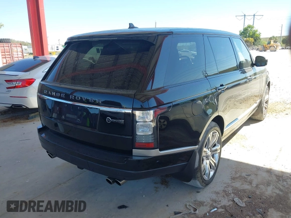 2016 Land Rover Range Rover with VIN SALGW3EF9GA277982, listed as a IAAI auction lot 41782847 with 81,277 mi miles and . Bid and sale history available at DreamBid. Image 4.