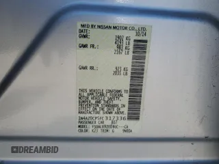 2015 Nissan LEAF SV with VIN 1N4AZ0CP5FC317336, listed as a Copart auction lot 54061095 with 94,344 mi miles and Clean Title. Bid and sale history available at carsss.com. Image 12.