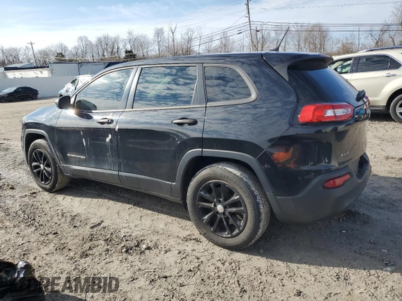 2015 Jeep Cherokee Sport with VIN 1C4PJMAB0FW773656, listed as a Copart auction lot 45496485 with 201,241 mi miles and Salvage Title. Bid and sale history available at carsss.com. Image 2.